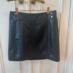 Urban outfitters Black Faux Leather Mini Skirt